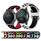 Ремешок силиконовый для Samsung Galaxy watch 3 46 мм, браслет для gear s3 Frontier Classic, Huawei GT GT2 46 мм, 22 мм 20 мм