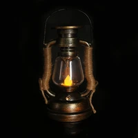 solar retro oil lamp lantern outdoor camping kerosene lamp mediterranean style dollhouse candle light christmas decor lightiing