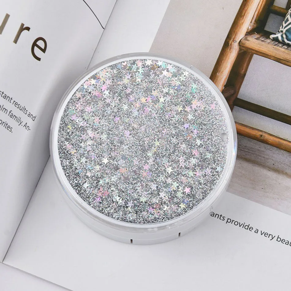 Новый дизайн контейнер для объектива чехол контактных линз с блестящими