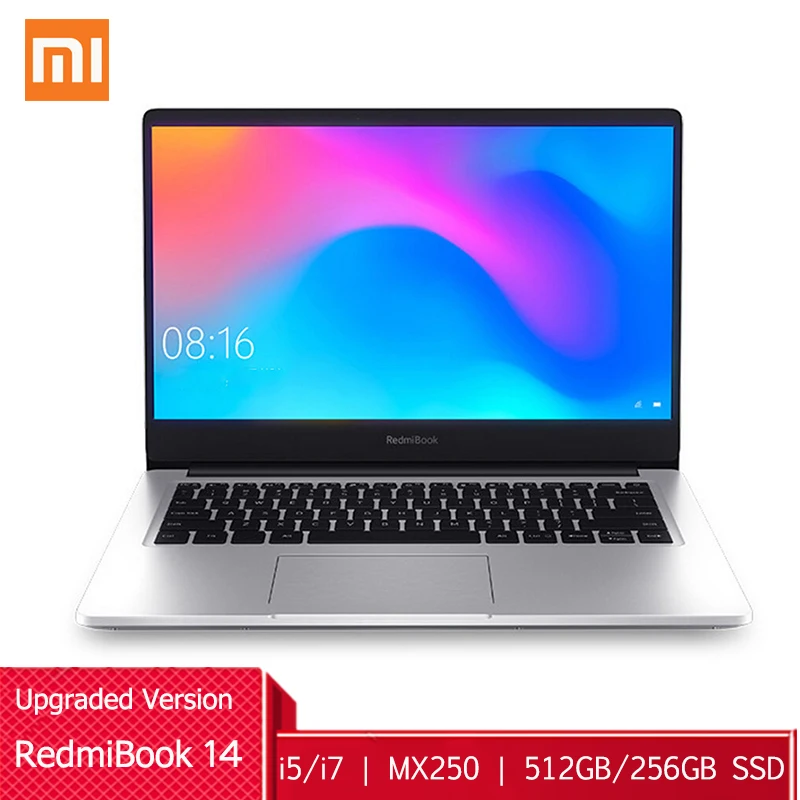 Ноутбук Xiaomi RedmiBook 14 обновленная ОС Windows 10 Intel Core ноутбук с процессором FHD MX250 ОЗУ 8 Гб