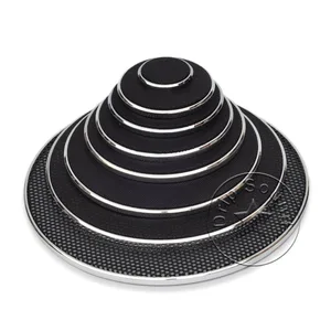 Декоративная круглая металлическая сетка для решетки радиатора, цвет черный, для 123456,58 дюймов