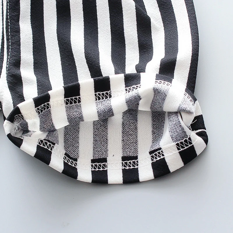 

Girls Shorts Toddler 2020 Striped Print Pants Trousers Children Soft High Waist Straight Casual Shorts