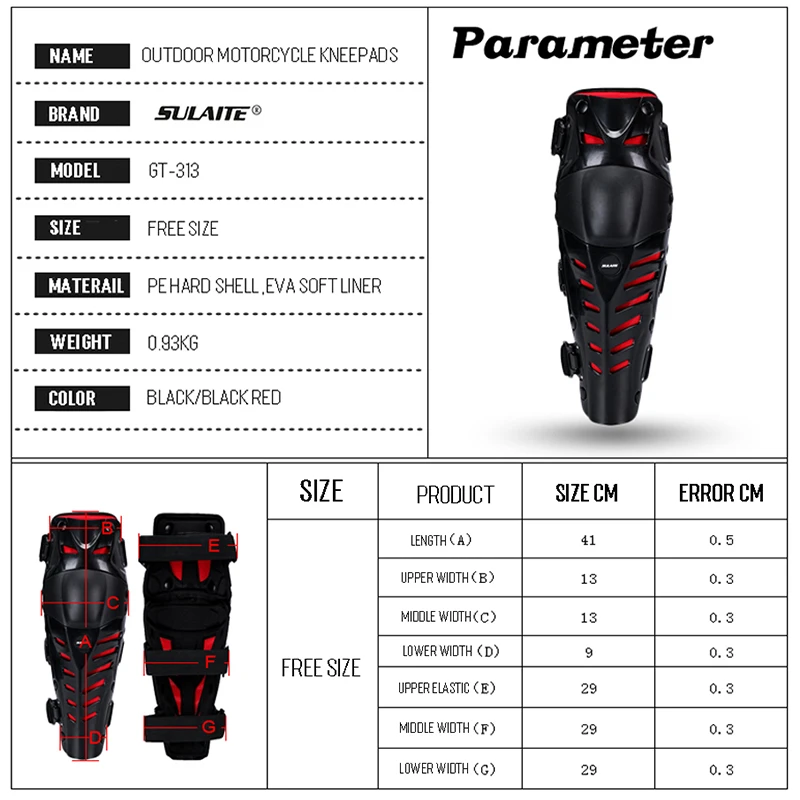 

NEW Motocross Racing Kneepads Motorcycle Knee Protection Protector Guards Skate Skiing Skating MX Knee Pads Protective Gears