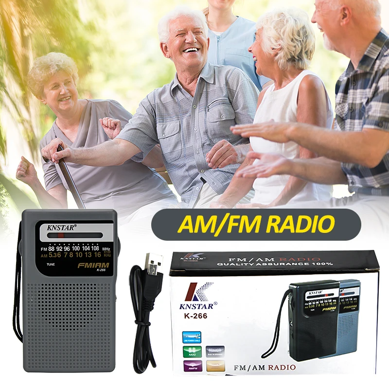 Портативный мини-динамик с антенной 3 в AM/FM | Электроника