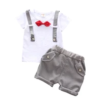 new summer baby boys clothes suit children cotton casual t shirt striped shorts 2pcssets toddler sport clothing kids tracksuits