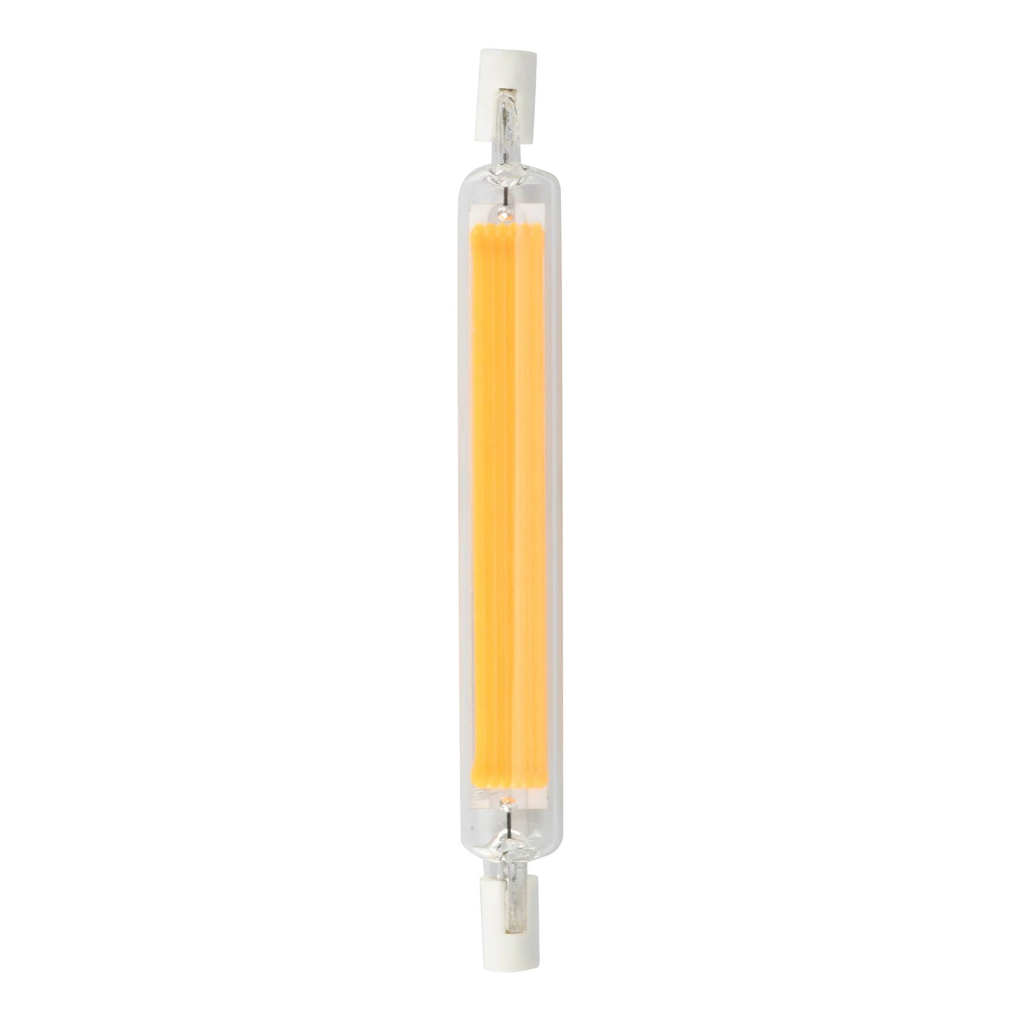 R7S LED 118 мм 78 диммируемая COB лампа стеклянная трубка 15 Вт 30 40 50 заменить галогенную