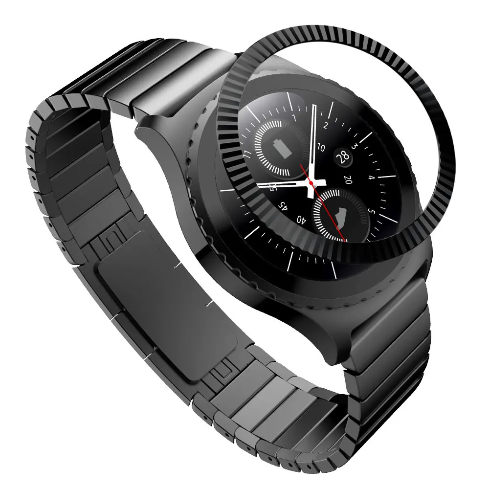C1 Gear s3 Frontier ремешок для samsung galaxy watch 46 мм ремешок ободок для galaxy watch 46 мм Шестерня S3 металлический ободок кольцо клейкая крышка - Цвет: C1