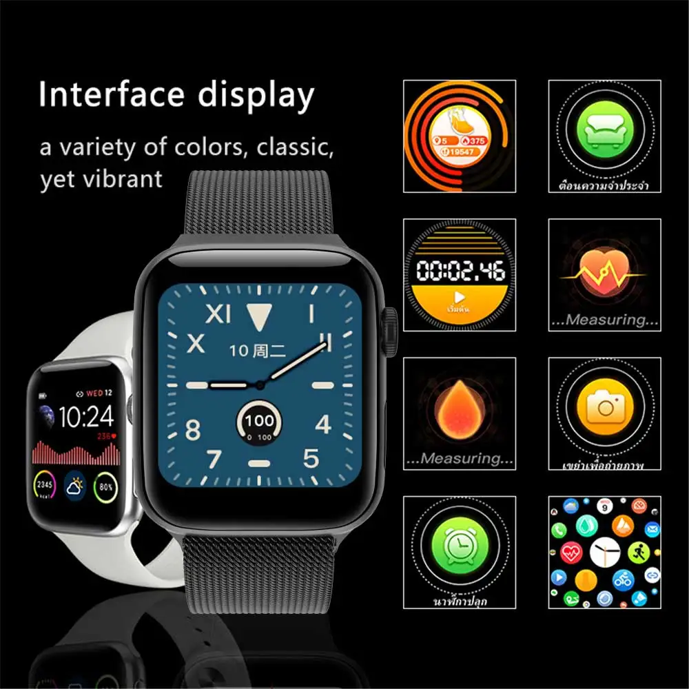 W68 smart watch band Men Series 5 Full Touch IP67 waterproof Fitness Tracker Heart Rate Monitor smartwatch Women VS W58 Iwo 12 |
