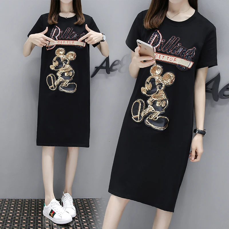 В европейском стиле до середины Длина с юбкой и футболкой для женщин 2021