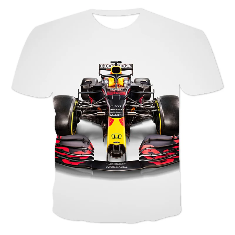 

2021 Latest Summer Men'S T-Shirt Racing 3d Printing Hd Printing Street Hip-Hop Casual Sports Top Casual Loose T-Shirt Xxs-6xl