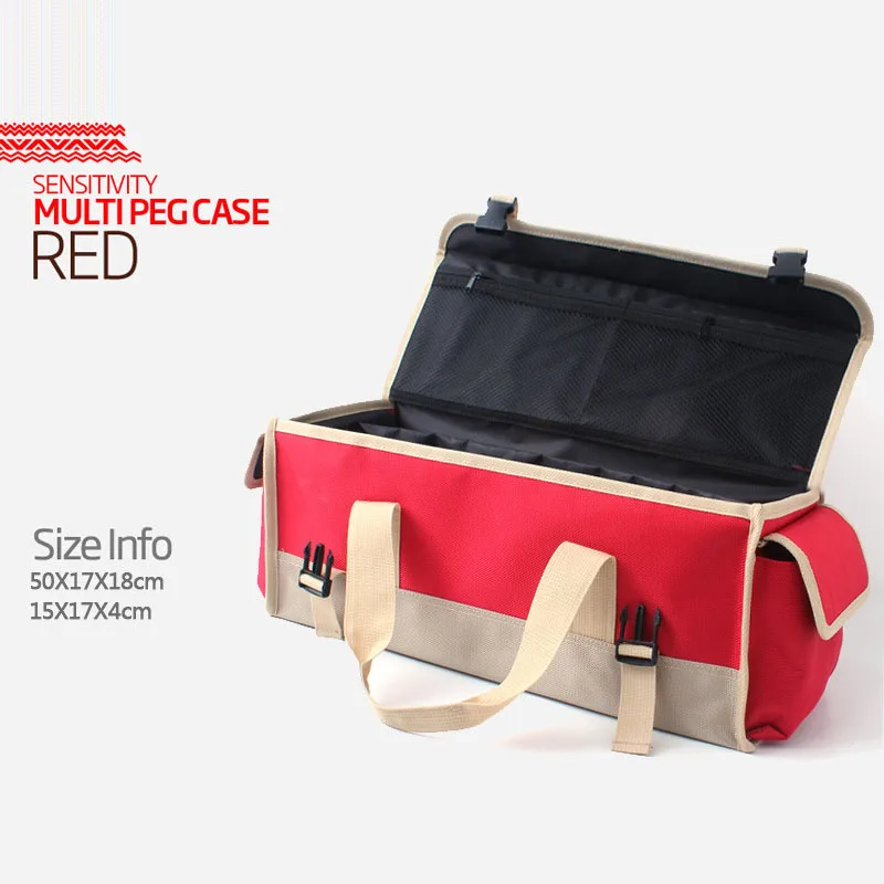 

Outdoor large-capacity nail bag camping kit tent nail hammer storage bag multifunctional sundries tool box