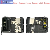 rear back camera lens glass with metal frame holder for huawei honor x10 5g replacement repair spare parts