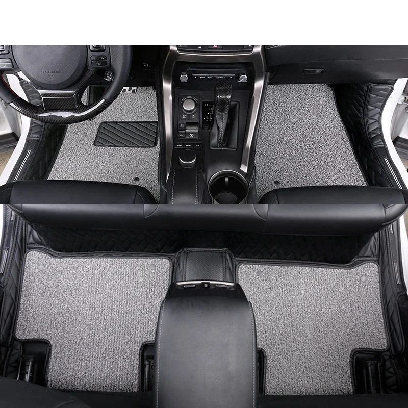 Lsrtw2017 для Lexus Nx NX200 NX300 300t NX300h автомобильный коврик для ног водонепроницаемый прочный коврик для интерьера аксессуары ковер - Название цвета: pure black 2