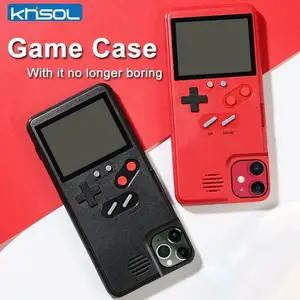 2 in 1 video game console and phone case for iphone 13 12 11 pro max handheld game player protection cover case for iphone xr xs free global shipping