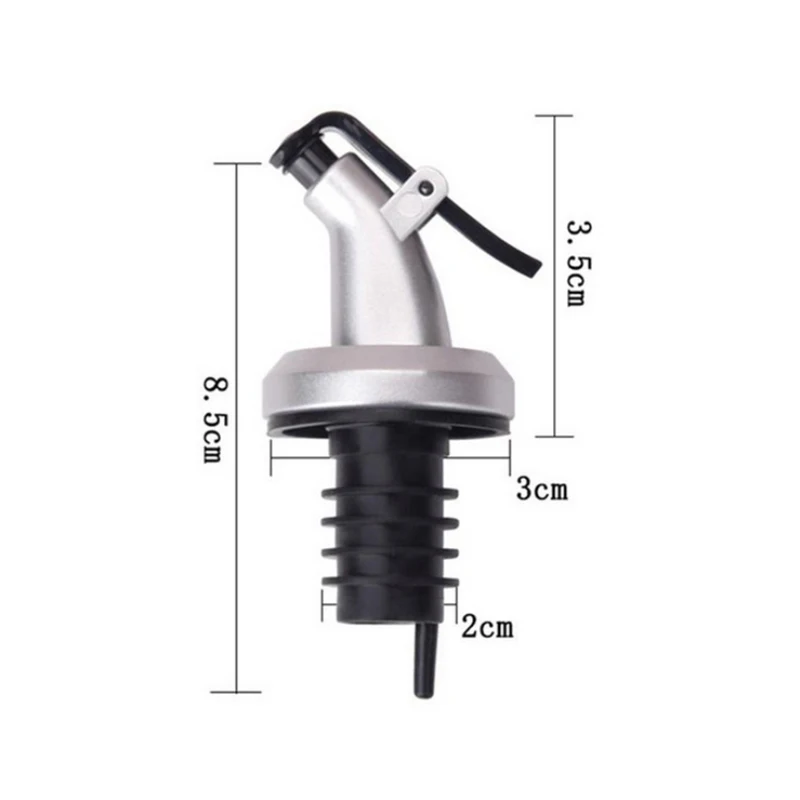 

3Pcs Oil Bottle Stopper Lock Plug Seal Leak-proof Food Grade Rubber Nozzle Sprayer Liquor Dispenser Wine Pourer Kitchen Bar Tool