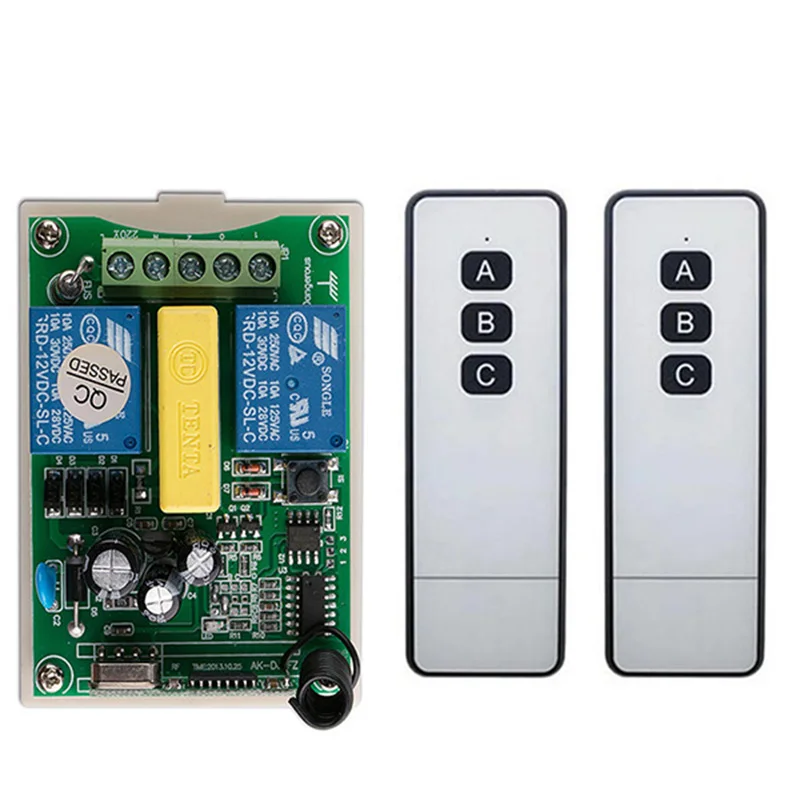 Универсальный пульт дистанционного управления 1000 м 433 МГц 220 В переменного тока 2