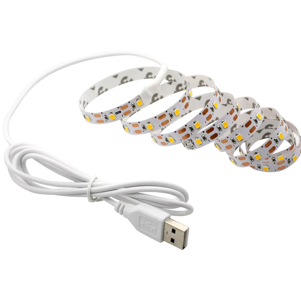 

RGB 5V USB LED Strip Ribbon Waterproof LED Light Flexible1M 2M White Warm SMD2835 For TV Background Lighting Night Light