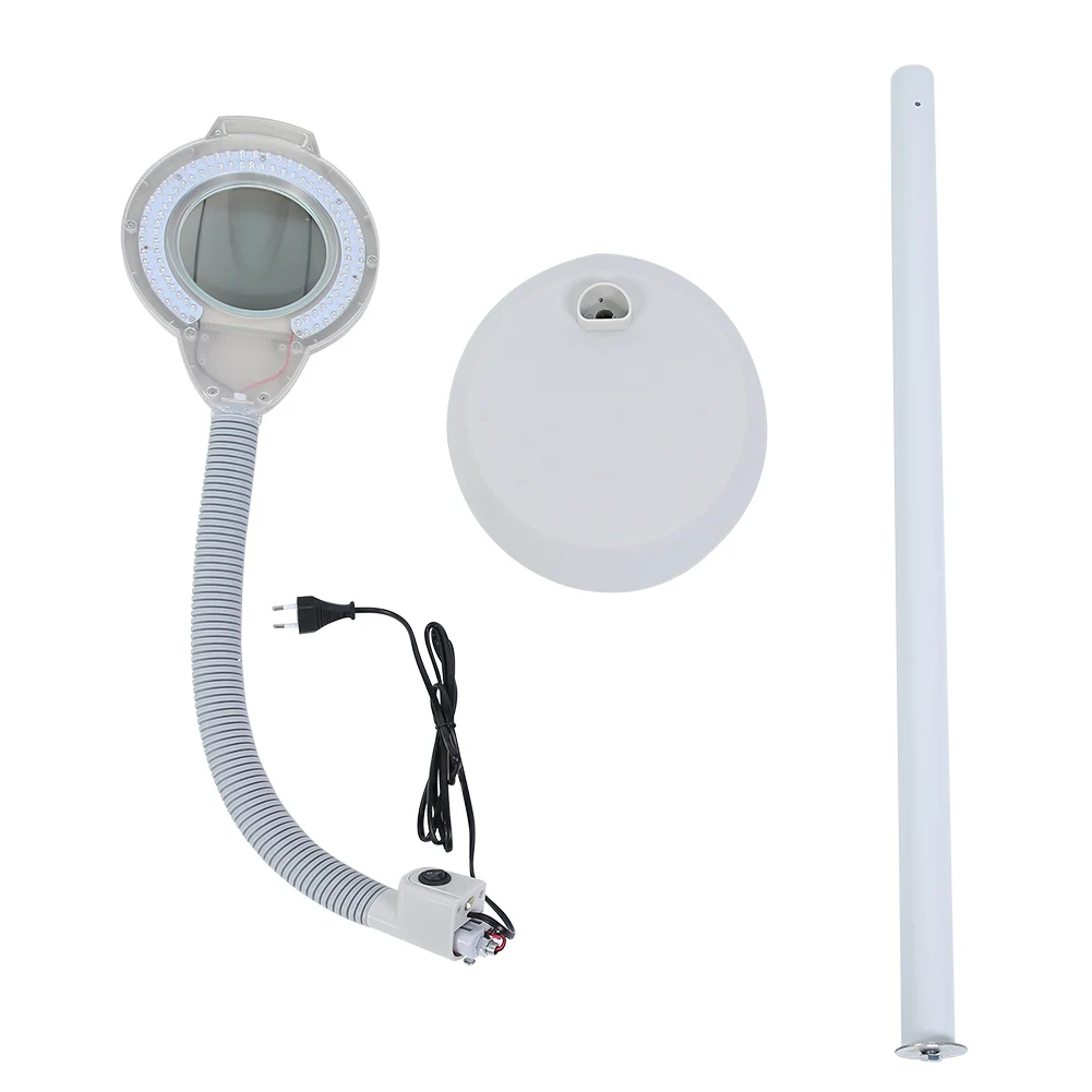 

1.7X Magnifying LED Beauty Salon Floor Lamp Adjustable Cold Light Tattoo Lamp Double Row Cold Light Not Dazzling No Shadow Lamp