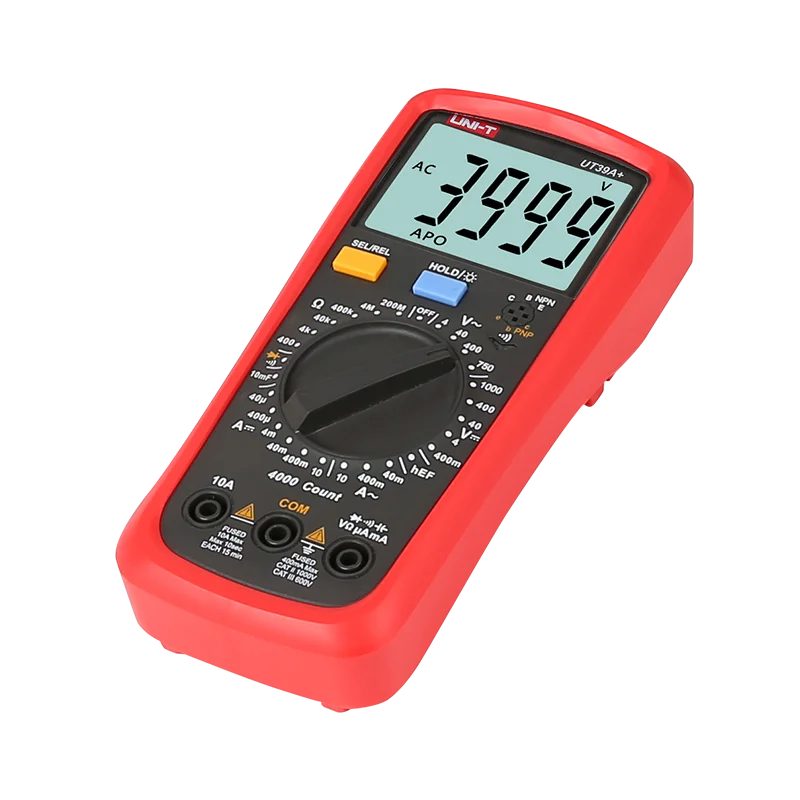 UNI-T UT39A+ цифровой мультиметр Авто Диапазон тест er обновлен от UT39A AC DC V/A Ом/температура/частота/HFE Тест