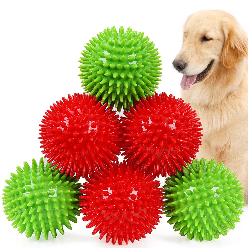 

Dog Toys Squeak Bouncing Ball Floatable Springy Pet Toys Squeaky Ball Bite Resistant For Small To Large Dogs Toys For Pet Dogs
