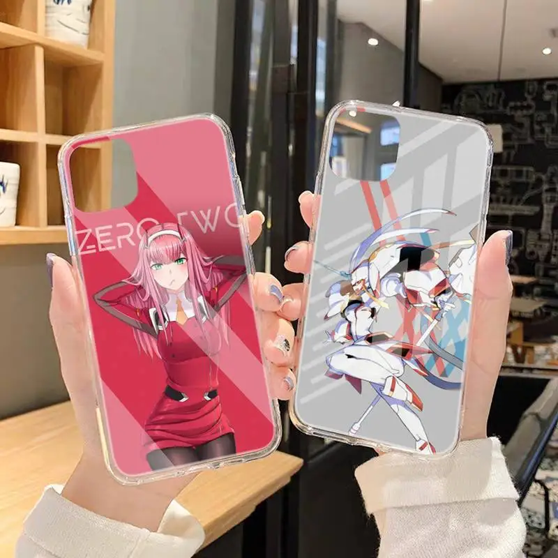 

Darling In The FranXX Phone Case Transparent Case For Iphone 6 6s 7 8 Plus XR X XS 11 12 Pro Max
