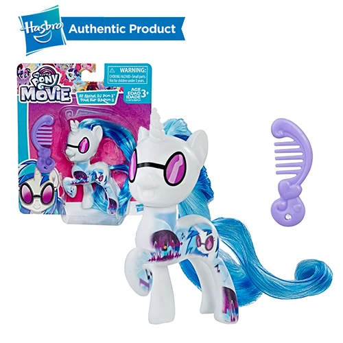 DJ PON 3 FurReal Friends, My Little Pony с рисунком из мультфильма «Мой Маленький Пони» друзей 3-дюймовая пленка маленькие пони всех цветов радуги; платье Lunamoon редкость Сумерки ПВХ экшн статуэтки коллекционные куклы - Цвет: DJ PON 3