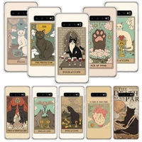 cartoon animal cat phone case capa for samsung galaxy s21 s20 fe s20 ultra s8 s9 s10 s21 plus s10e s7 back cover coque