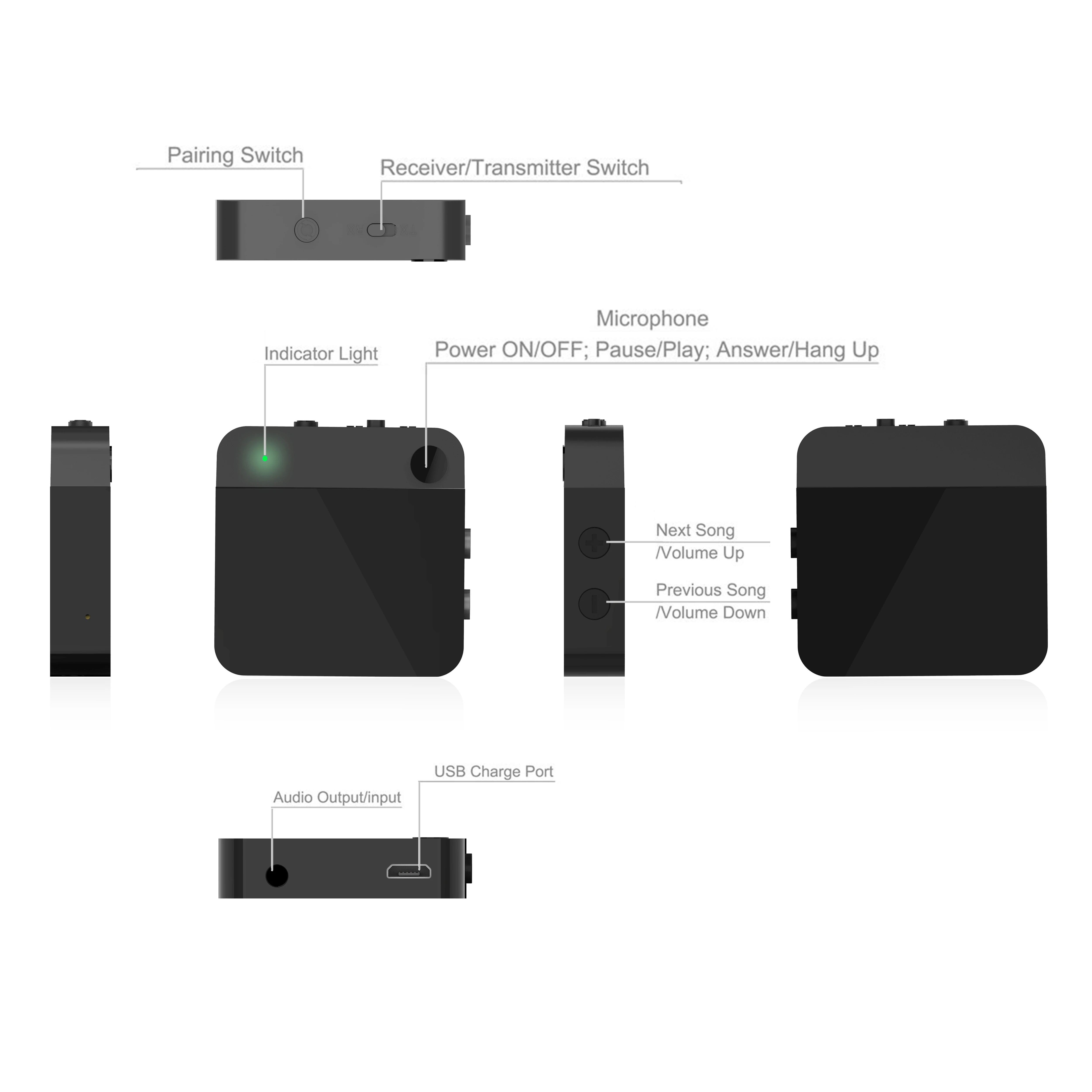 Беспроводной Bluetooth 4 1 Aptx передатчик с низкой задержкой A2DP RCA 3 5 мм стерео домашний