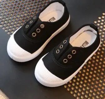 SZ142Black Bekamille/весенне-Осенняя детская повседневная парусиновая обувь; детская обувь на плоской подошве с милым бантом; однотонные кроссовки принцессы для девочек - Цвет: SZ142Black