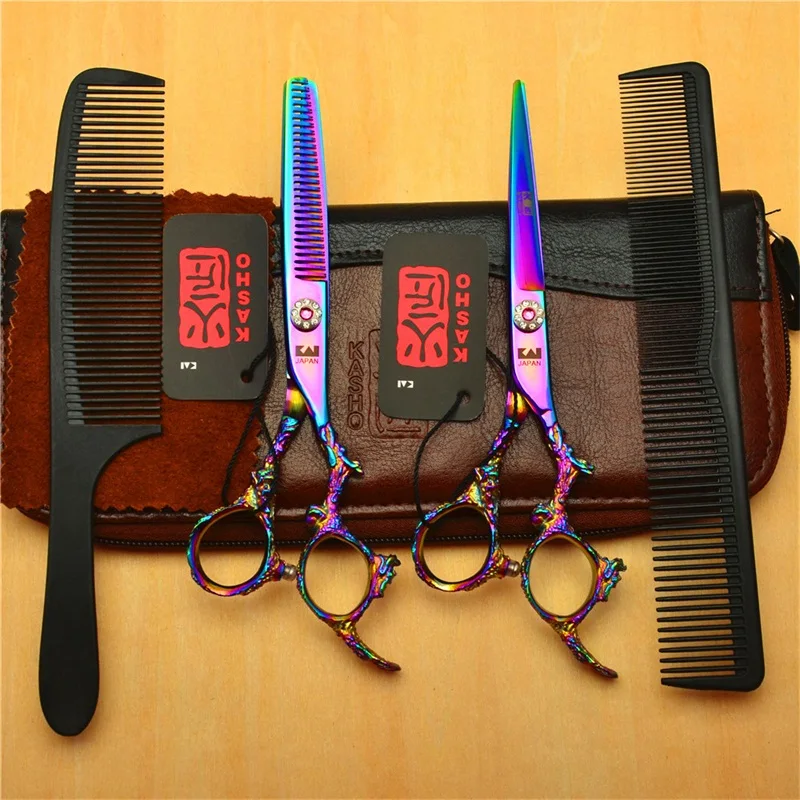 6 дюймов Профессиональные Парикмахерские ножницы для стрижки волос прямой