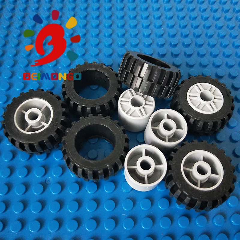 Бесплатная доставка! Строительные блоки BEIMONGO нормальная широкая шина MOC Φ 30 4x14 мм