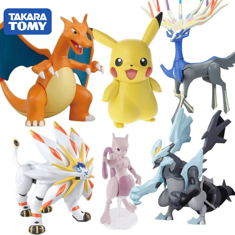 Pokemon Pikachu Xerneas Terrakion Cobalion Virizion Solgaleo Lunala Mewtwo Dream and Fire Dragon экшн фигурки|Игровые