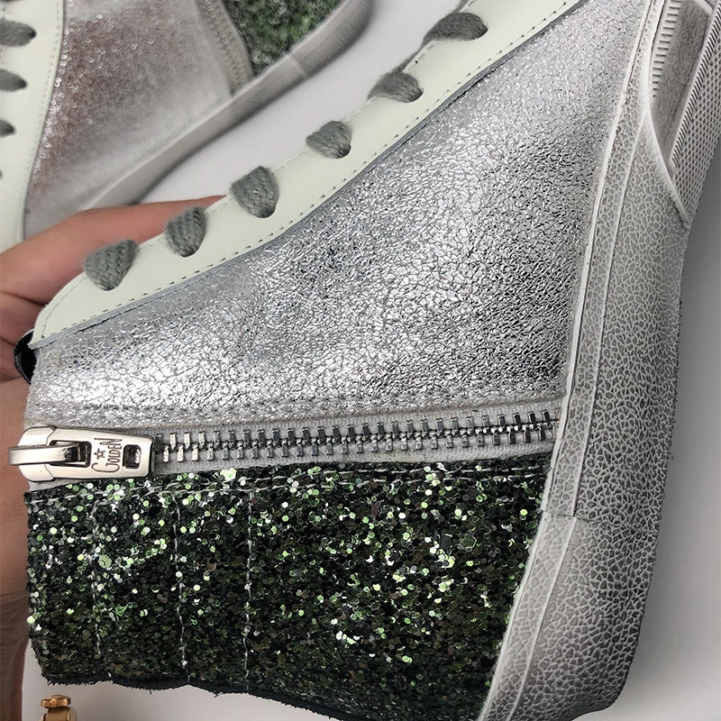 

2021 Net Red Same Style Graffiti Small Dirty Shoes Female Spring Retro Old Hand-painted Star White Shoes Sneakers