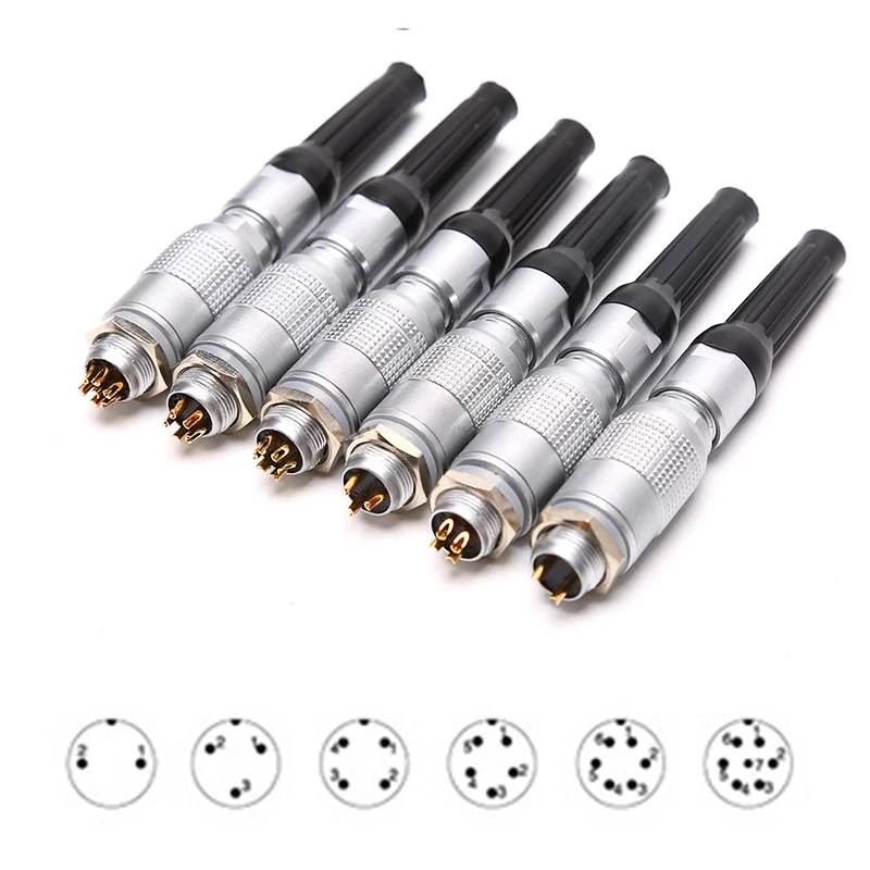 

Docking Sensor Connector Circular Connector YC8 Mini Push Pull Self Lock 2-7Pin