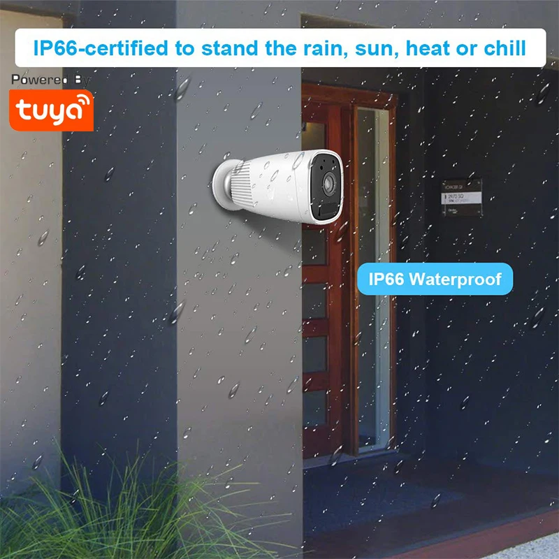IP камера Tuya на батарейках с поддержкой Wi Fi водонепроницаемая IP66|Камеры