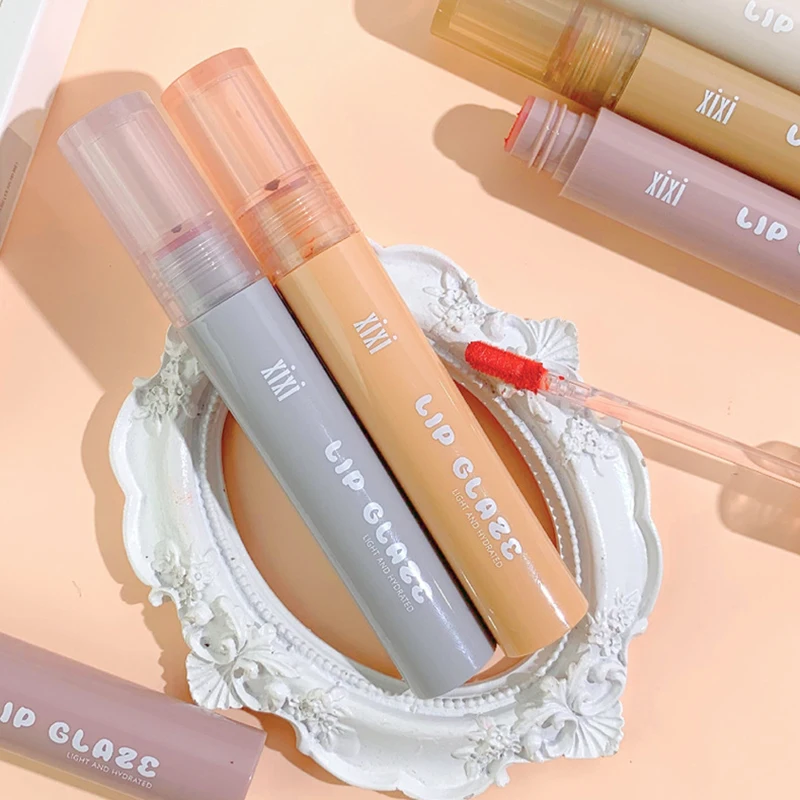 

Velvety Lip Glaze Matte Moisturizing Lip Gloss Muddy Lip Stick Long Lasting Cosmetics Gift for Women Girls 2.5g SMJ