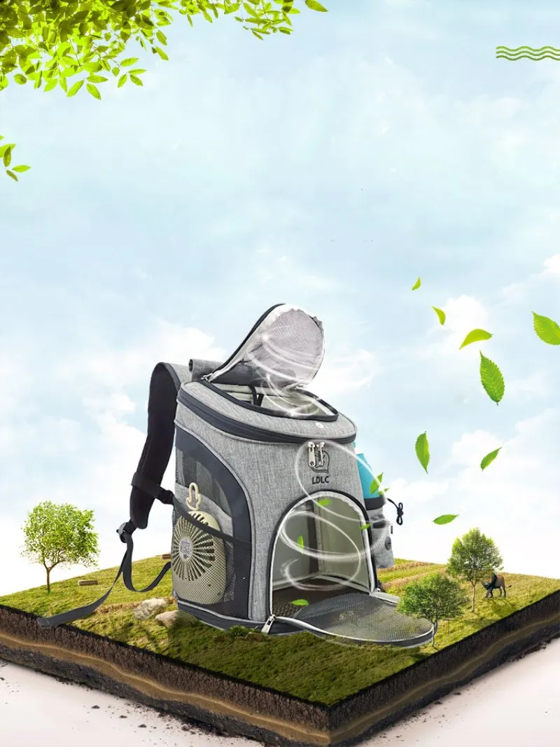Dog Carrier Backpack Bag Breathable Dogs for small dogs Cat Bag Portable Pet Shoulder Dog Stuff Hiking Travel Walking Riding