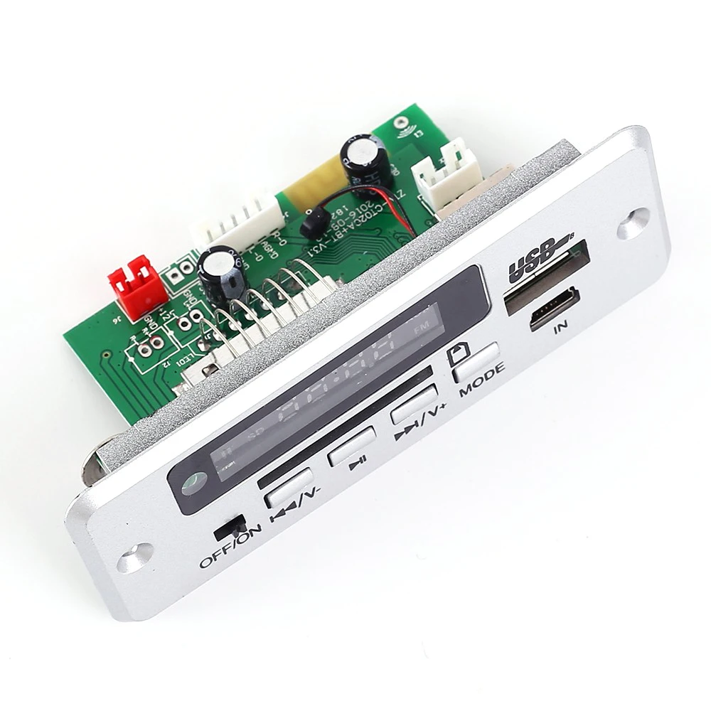 DC 12V CT02C Bluetooth декодер плата вызова модуль дистанционного управления Поддержка SD карты u-диск FM AUX подходит для DIY 3,7 в 5 в 12 В 24 в 36 в MP3 WAV - Цвет: DC 12V CT02C