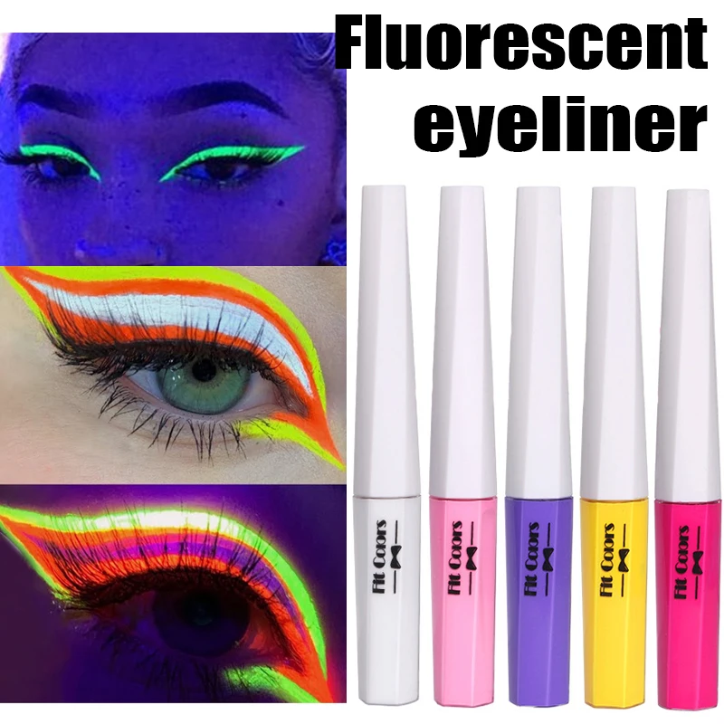 

8 Colors Fluorescent Eyeliner Pencil Waterproof Quick Dry Long Lasting Neon Liner Matte Liquid Eyeliner Pen Makeup Cosmetics