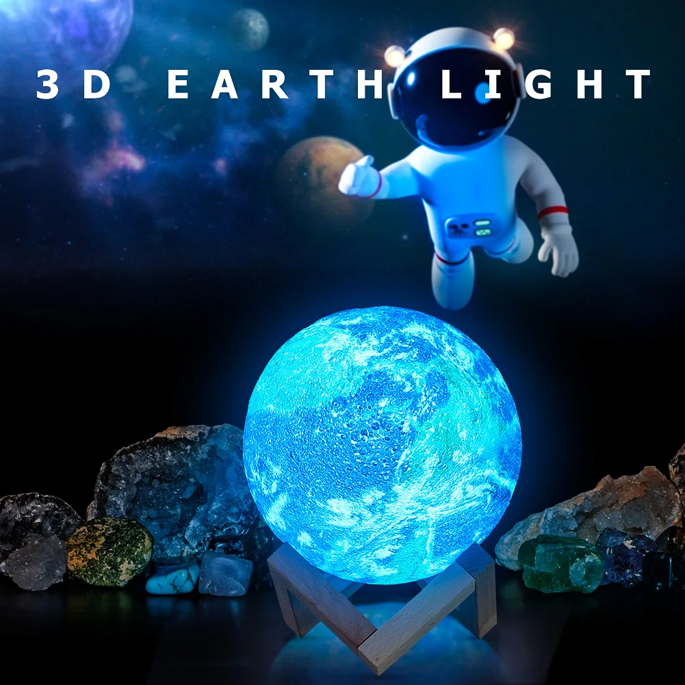 VKTECH 3D принт звезда луна лампа красочное изменение сенсорный пульт