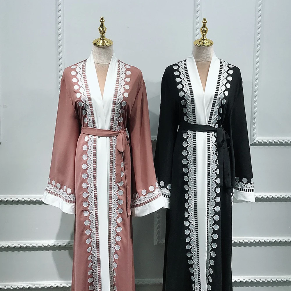 

Ramadan Eid Mubarak Abaya Turkey Muslim Kimono Cardigan Caftan Dubai Kaftan Islam Clothing Abayas For Women Robe Longue Femme