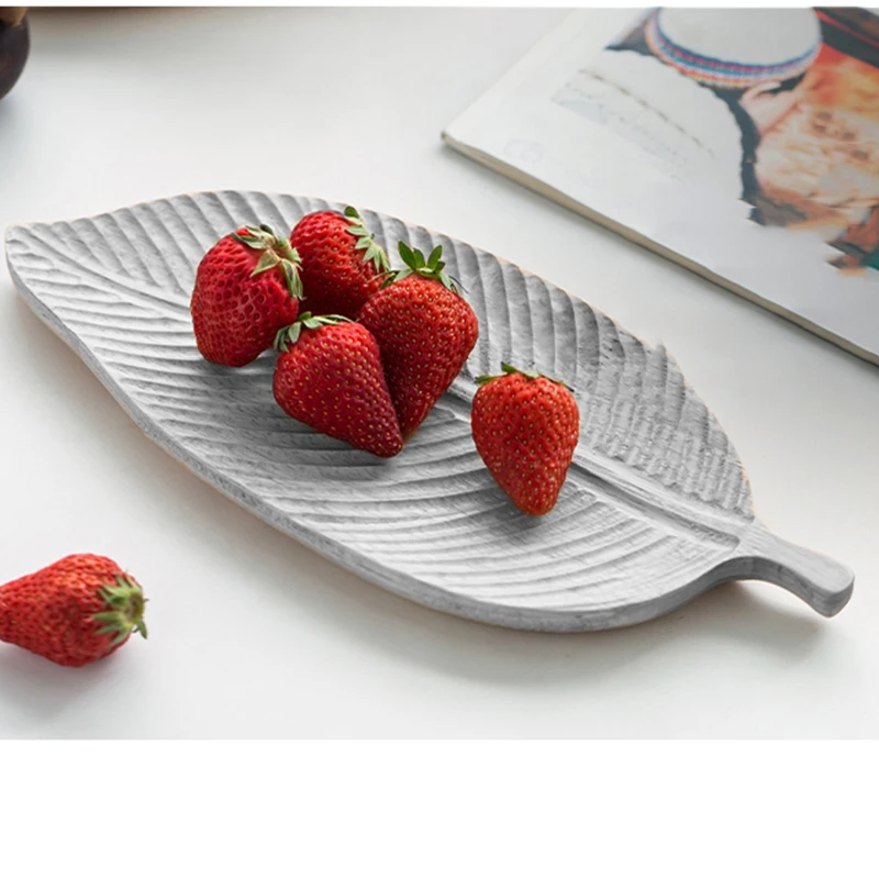 Бетонный поднос в виде листа силиконовая форма для цемента лоток гипса домашнего