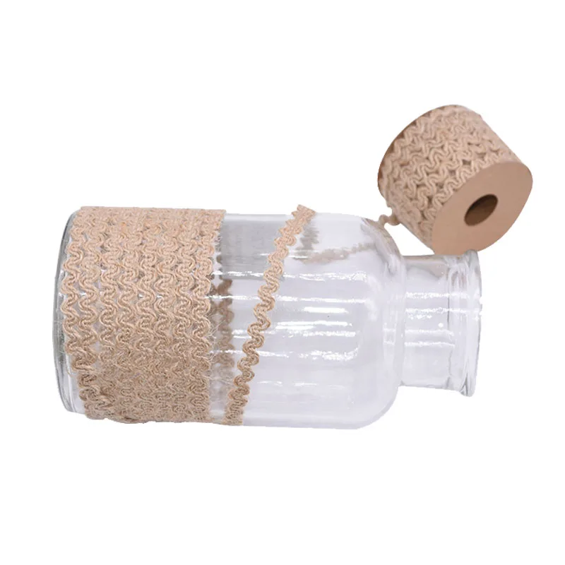 

5M/Roll Braided Jute Rope Burlap Ribbon Rustic Hessian Ribbon Vintage Wedding Party Decoration Gift Wrapping Supplies DIY Crafts