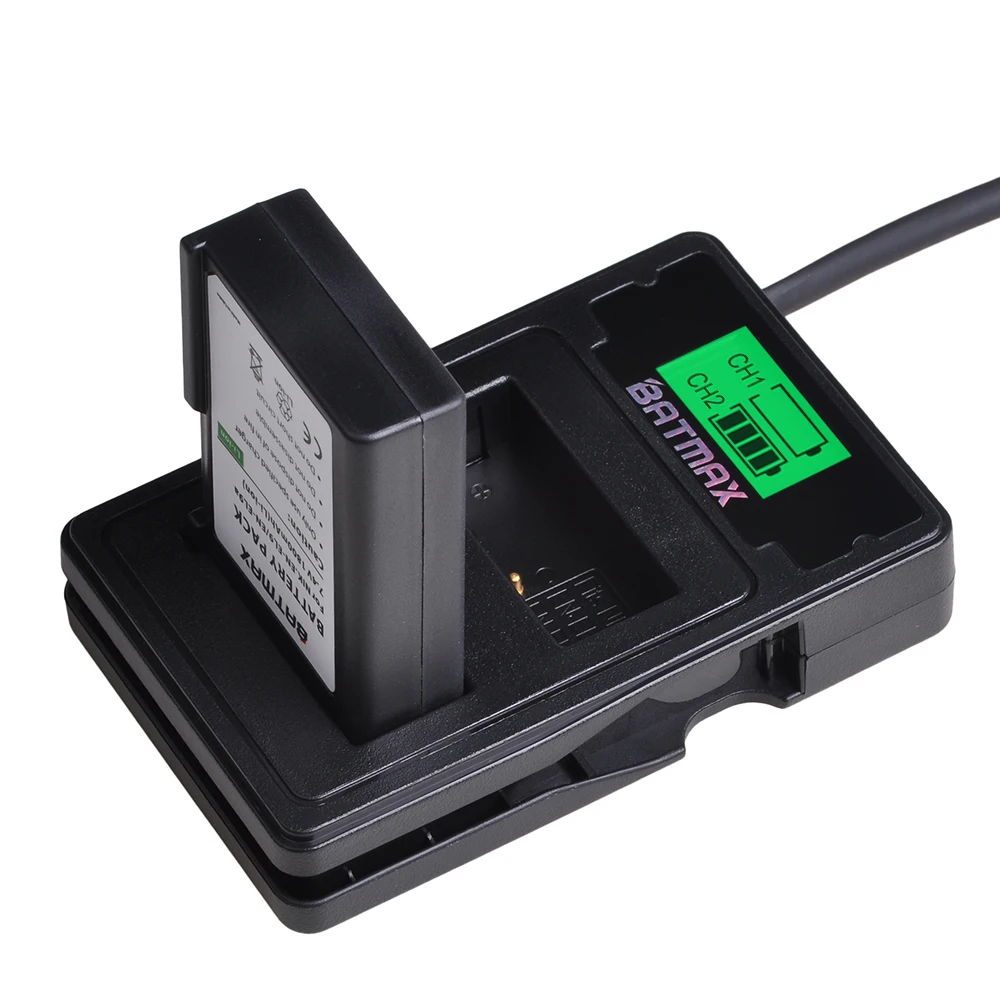 Аккумулятор Batmax EN-EL9 EN-EL9a EN EL9 + двойное зарядное устройство USB с ЖК-дисплеем и