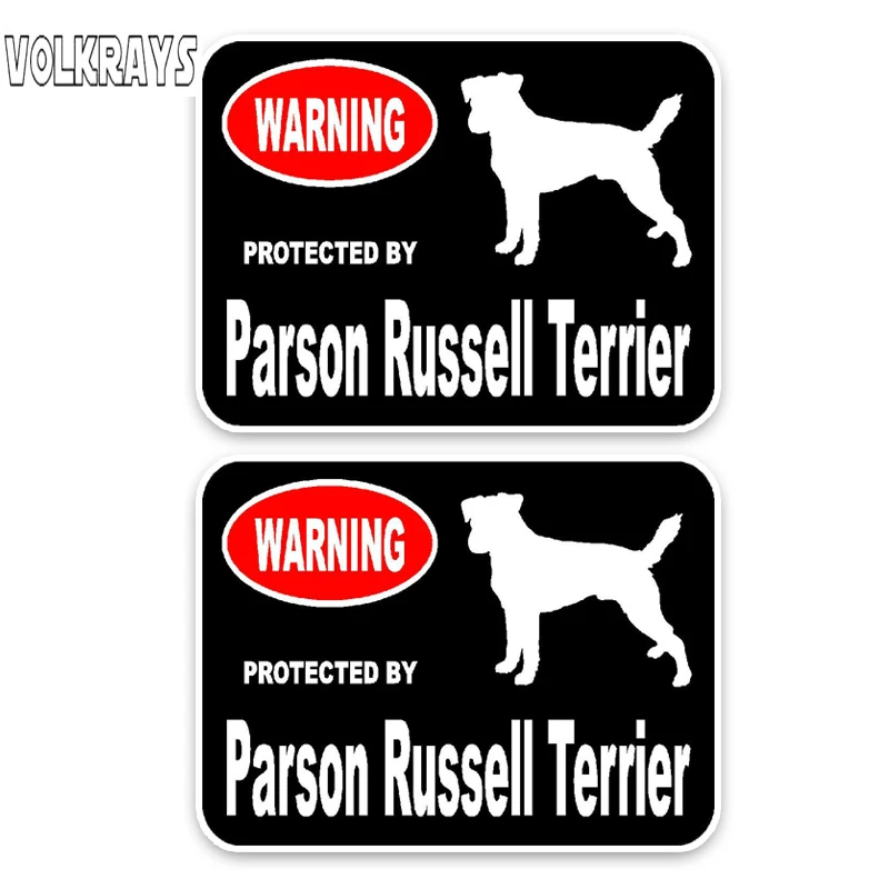 Автомобильная наклейка Volkrays 2 шт. Парсон Рассел терьер собаки хипстерские