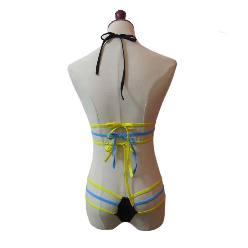 

2021 Women Exotic G-String Micro Bikini Set Sexy Brazilian Multi Rope Swimwear Costumes Beachwear Sunbath Bathing Suit Swimsuit