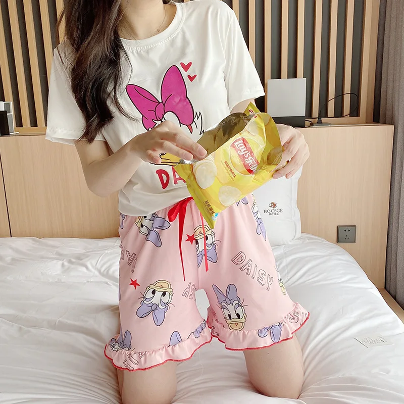 2 шт. диснеевский Микки moues с короткими рукавами пижамы Минни-Маус одежда для сна