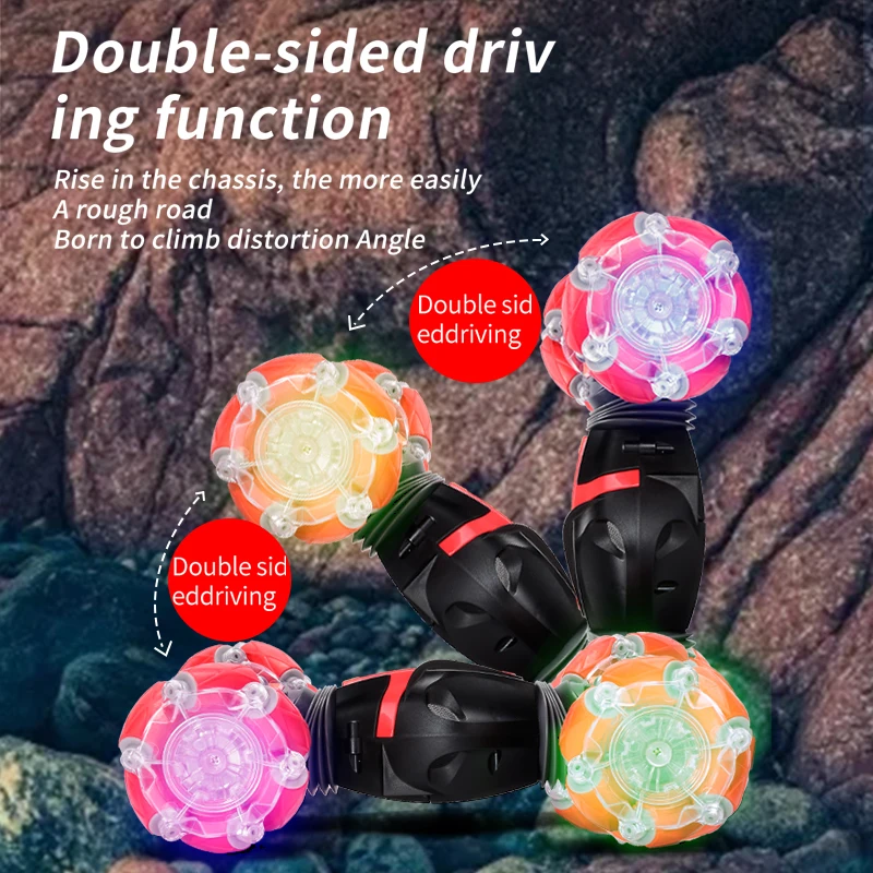 ZWN C1 MINI-S 4WD RC CAR Radio Gesture Induction 2.4G Toy Light Music Drift Dancing Twist Stunt Remote Control Car for Kids | Игрушки и