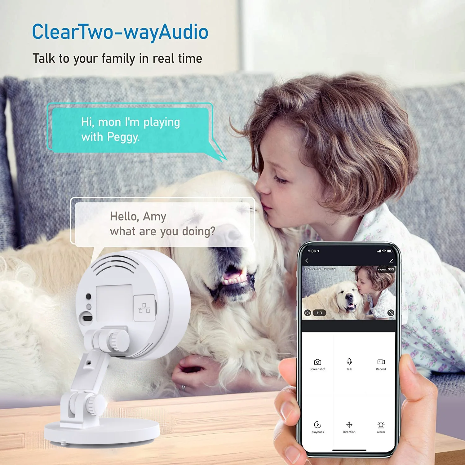 2MP двухдиапазонный Wi Fi ip камера безопасности Камера с AI человека обнаружения