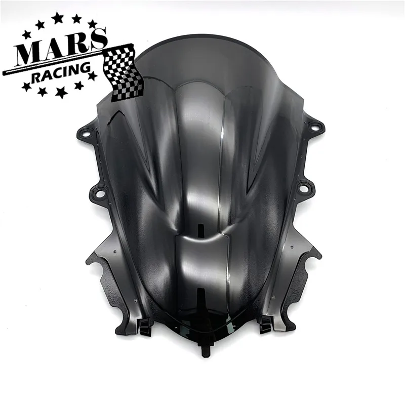 Черный Мотоцикл Спорт лобовое стекло ветровой щиток козырек Viser для YAMAHA YZF-R15 V3.0 YZF R15 V3 17'-18' двойной пузырь - Цвет: Черный